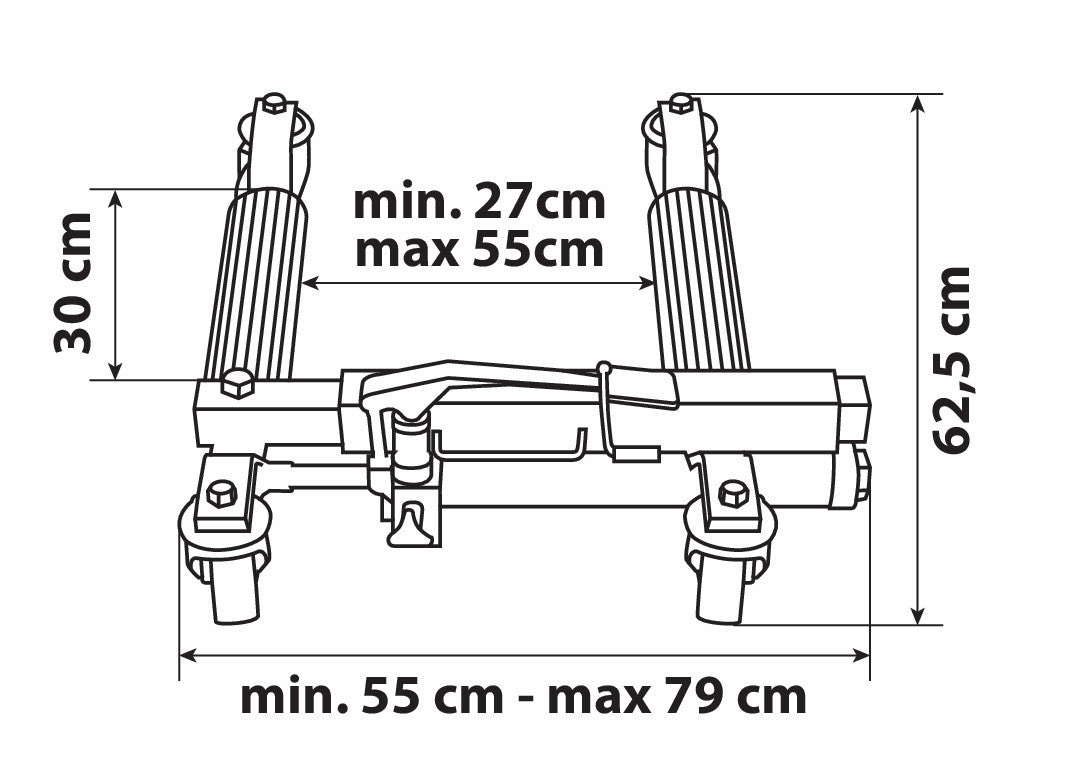 Sollevatore idraulico per posizionamento veicoli - 1.600 kg