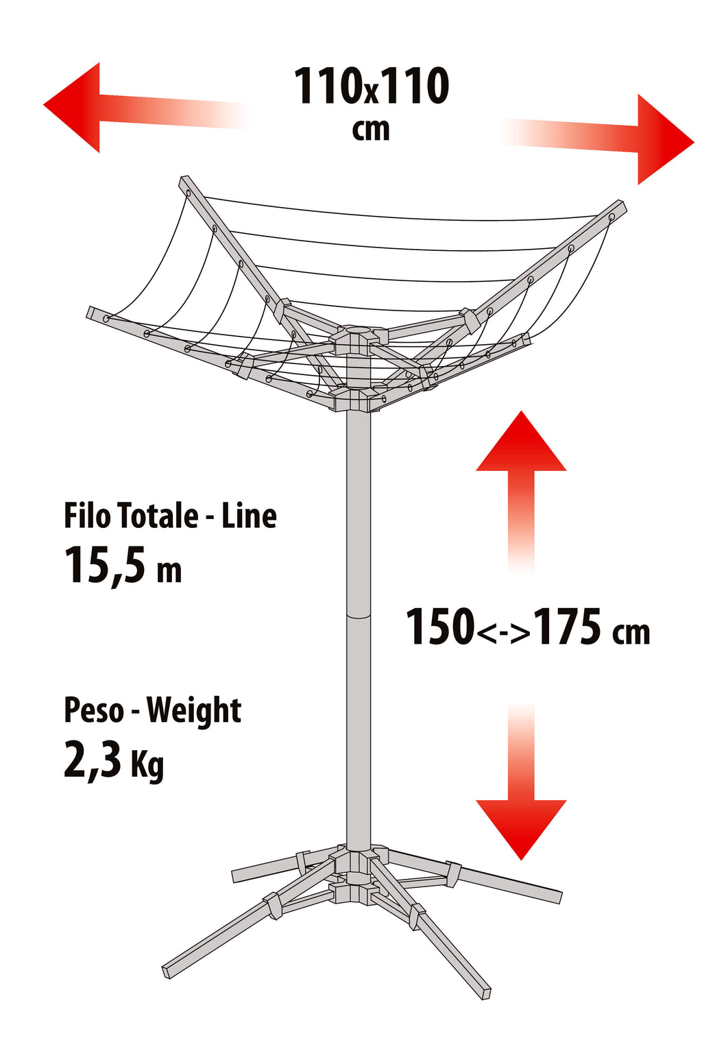 Air-Dry, stendibiancheria da esterno