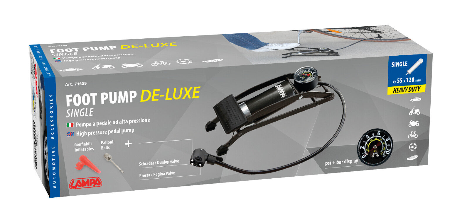 Pompa a pedale de-luxe - 1 cilindro