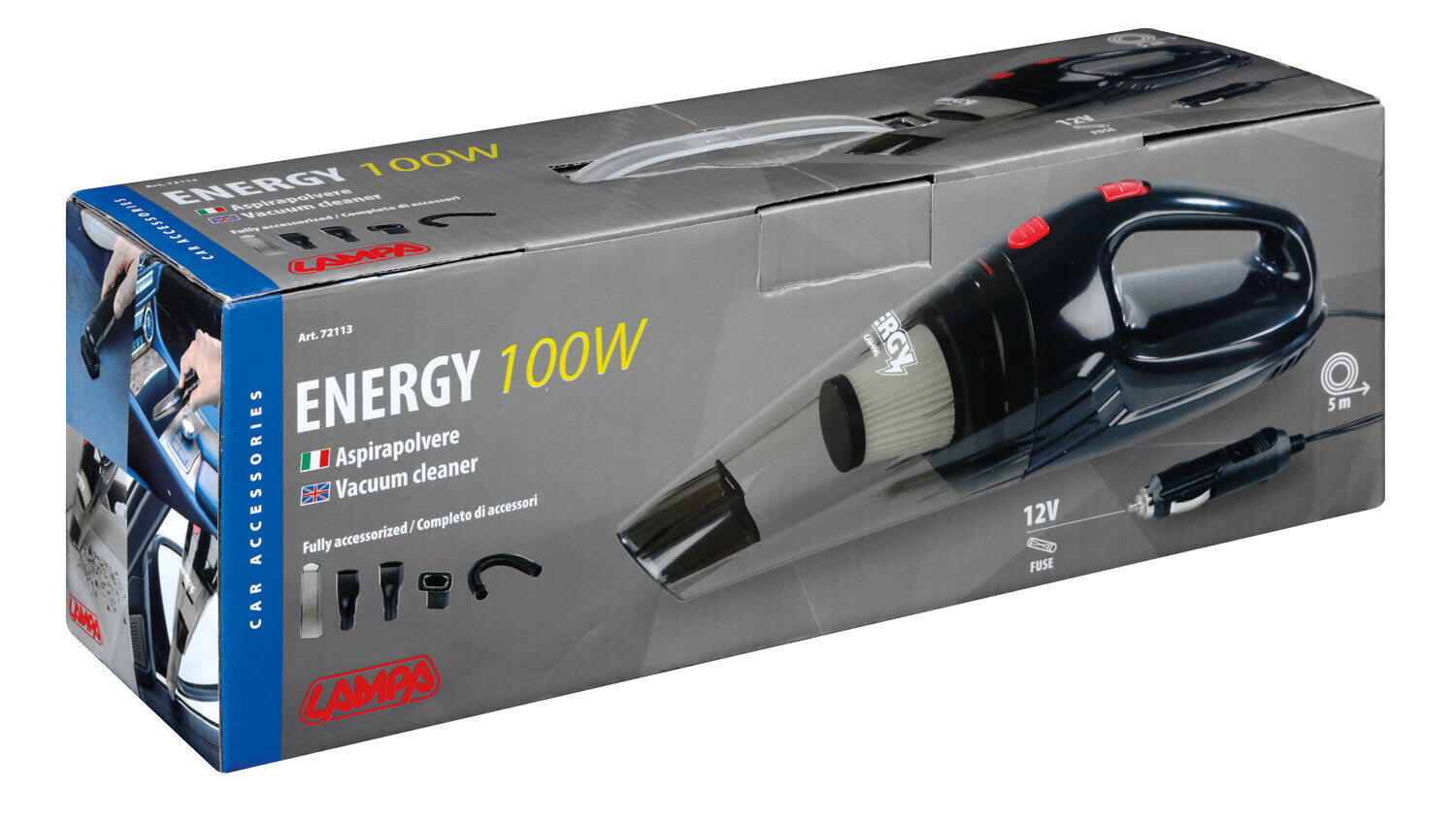 Energy, aspirapolvere - 12V - 100W