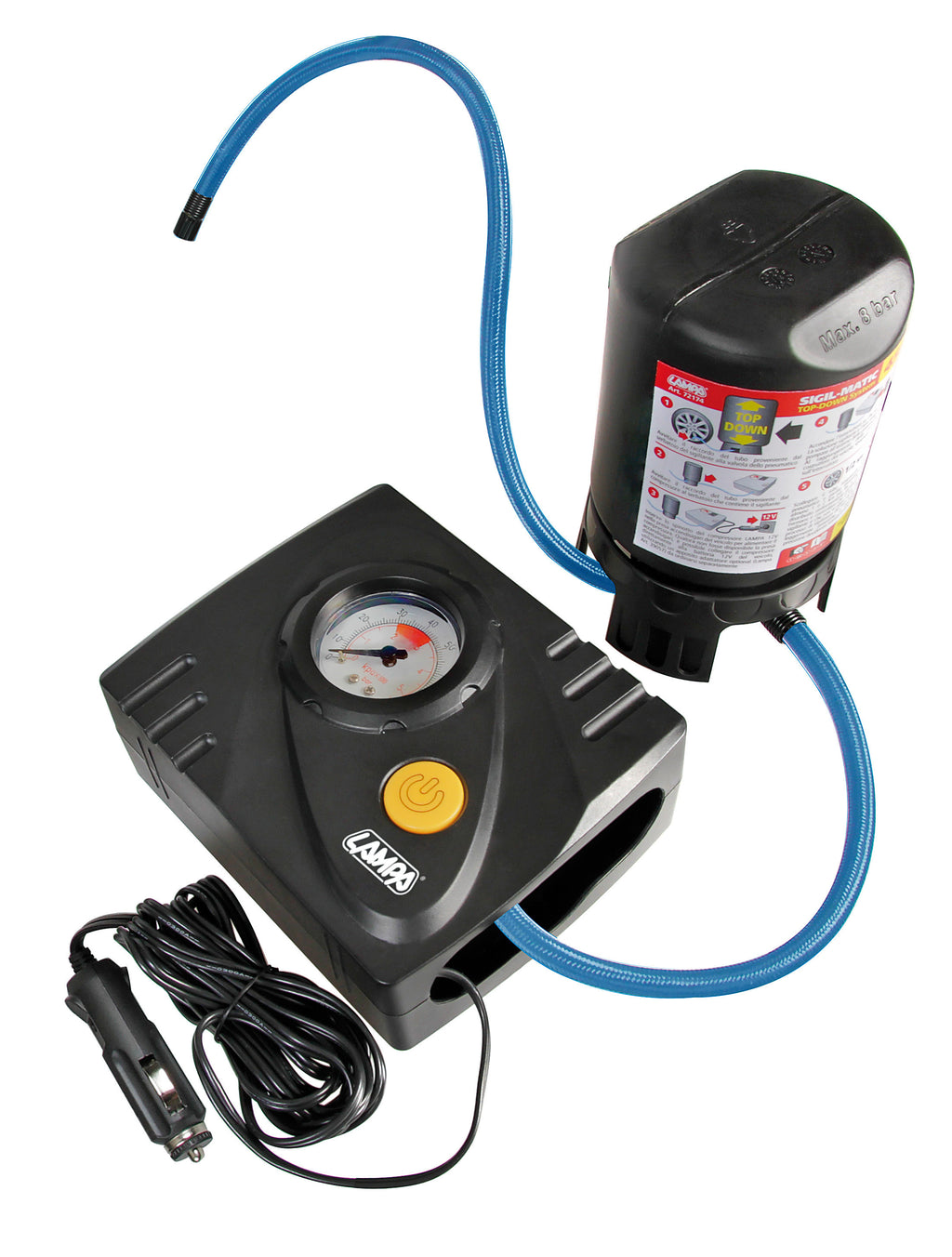 Pump-Jet & Fix Basic, kit riparazione pneumatici, 12V