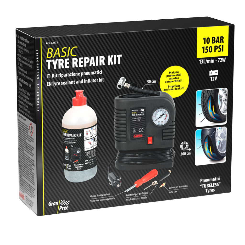 Gran Pree, kit riparazione pneumatici