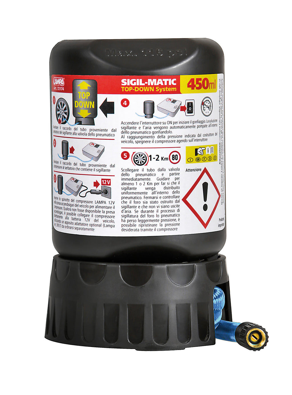 Sigil-Matic, kit liquido sigillante per pneumatici, 450 ml
