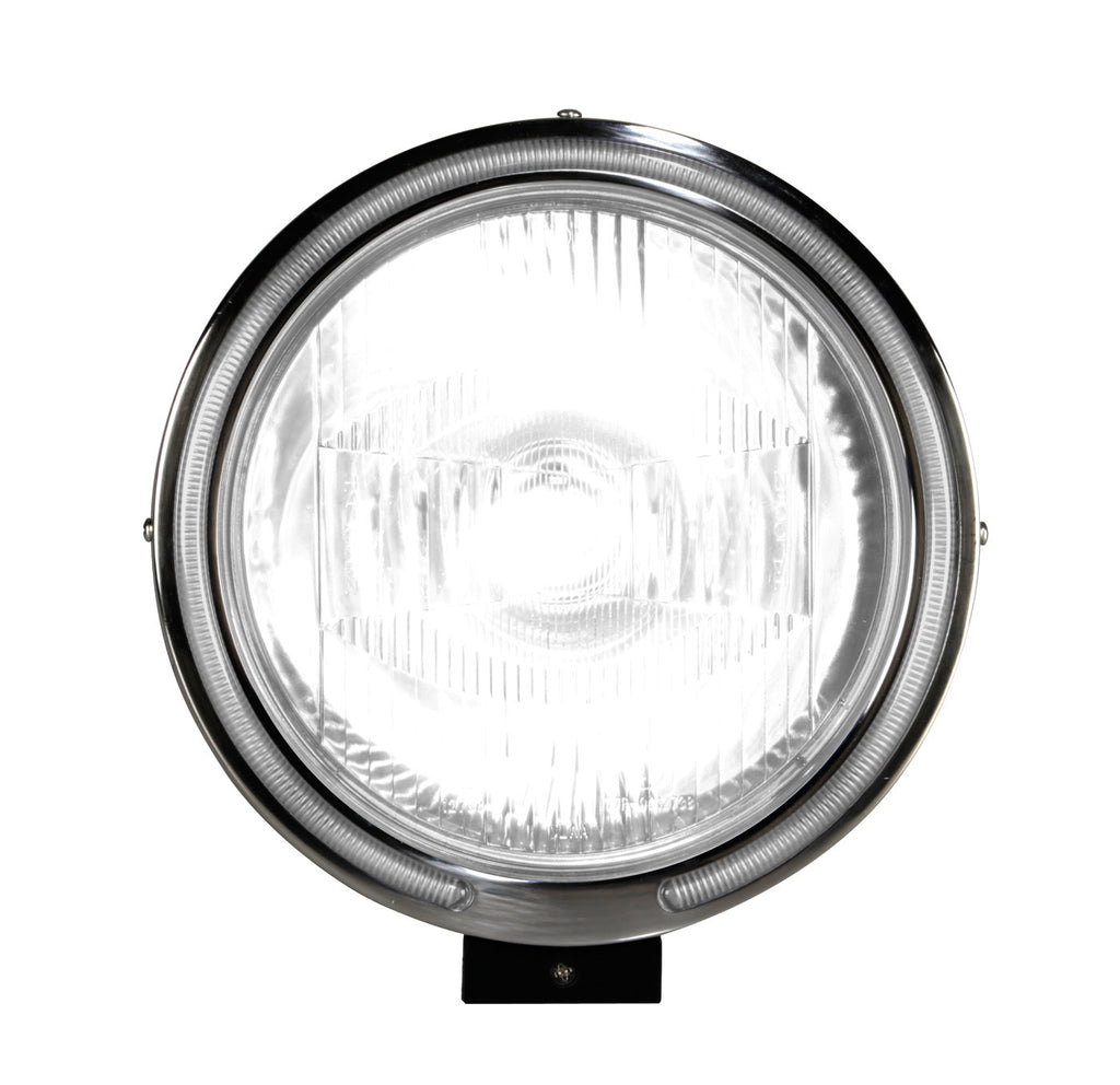 Angel-Eyes, Faro alogeno di profondità con luce di posizione a 8 Led - Bianco