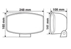 Pluton, faro alogeno di profondità con luce di posizione a led - 248x141 mm