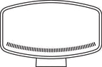 Pluton, faro alogeno di profondità con luce di posizione a led - 248x141 mm