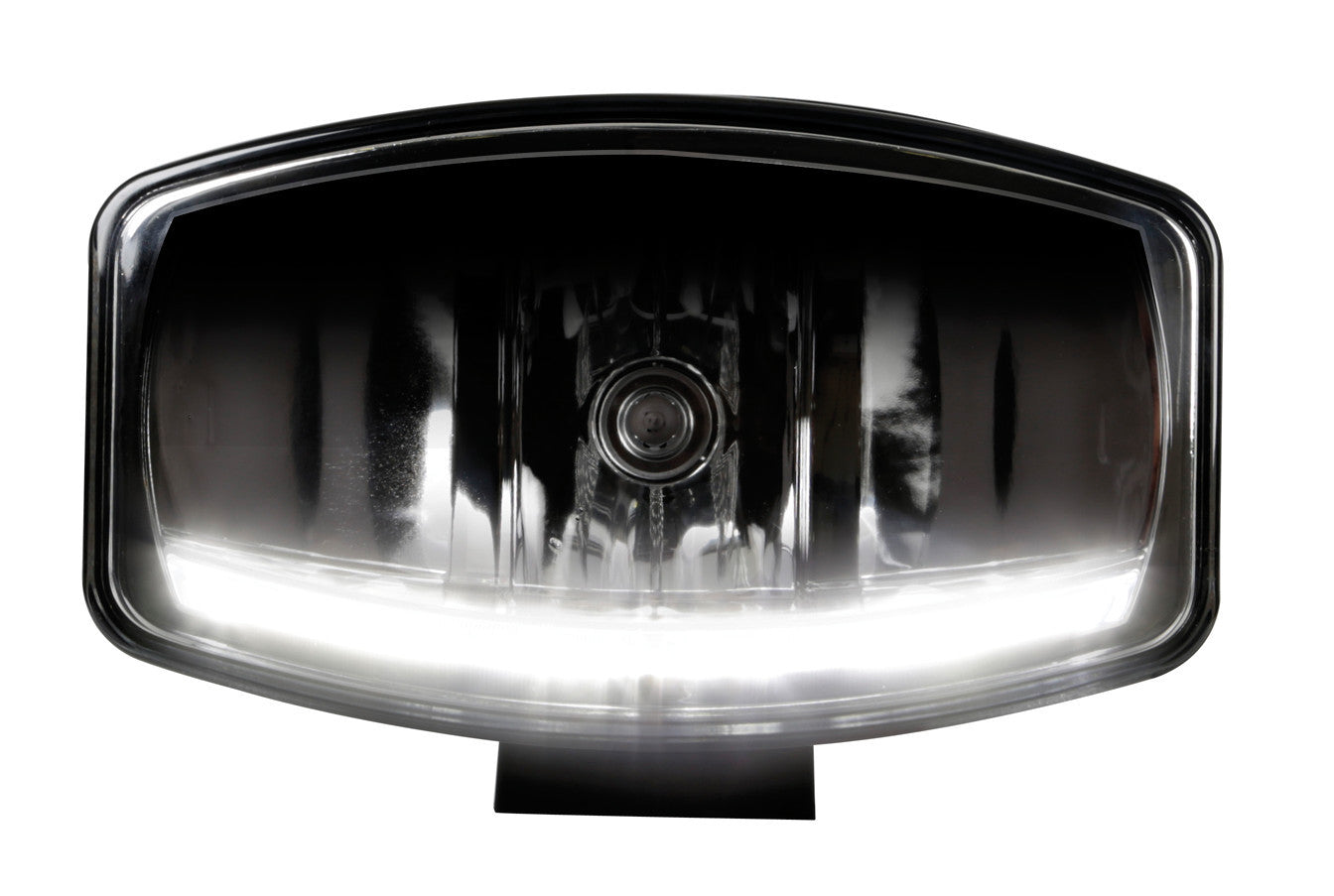 Pluton, faro alogeno di profondità con luce di posizione a led - 248x141 mm
