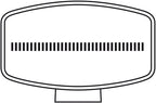Pluton Nova, faro di profondità LED con luce di posizione - 12/24V - 245x140 mm