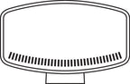 Pluton Nix, faro di profondità LED con luce di posizione - 12/24V - 245x140 mm