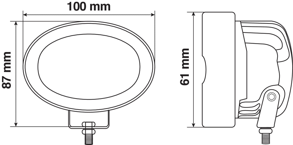 WL-23, faro lineare di segnalazione - 12/24V - Luce rossa