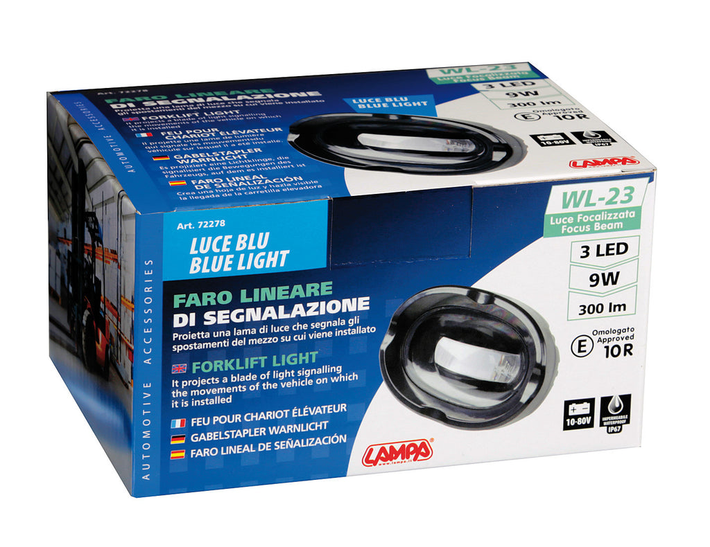 WL-23, faro lineare di segnalazione - 12/24V - Luce blu