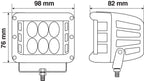 WL-24, faro ausiliario a 12 Led - 12/24V - Bianco