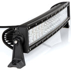 Barra a Led con struttura curva in alluminio, 12/24V - 55 cm