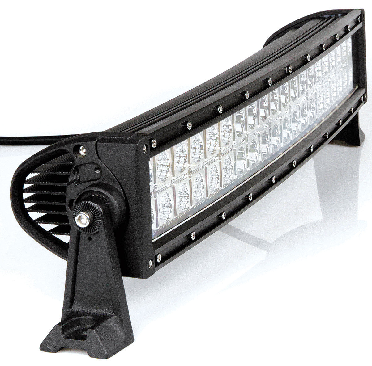 Barra a Led con struttura curva in alluminio, 12/24V - 55 cm