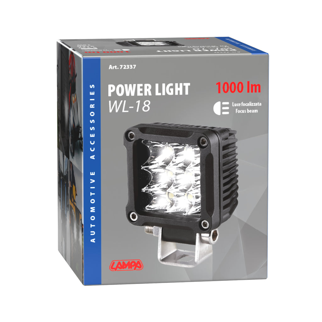 WL-18, faro ausiliario a 9 Led - 12/24V - Bianco