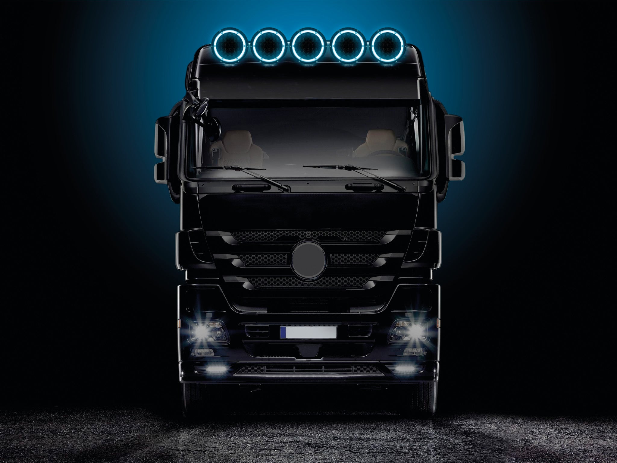 Bextar, proiettore supplementare a 62 Led - 12/24V - Ø 195 mm