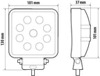WL-30, faro ausiliario a 9 Led - 12/24V - Bianco