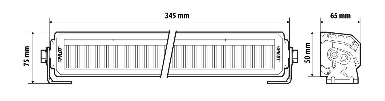 Glare Blade-30, barra multifunzione a Led - 12/24V - 345x75x65 mm
