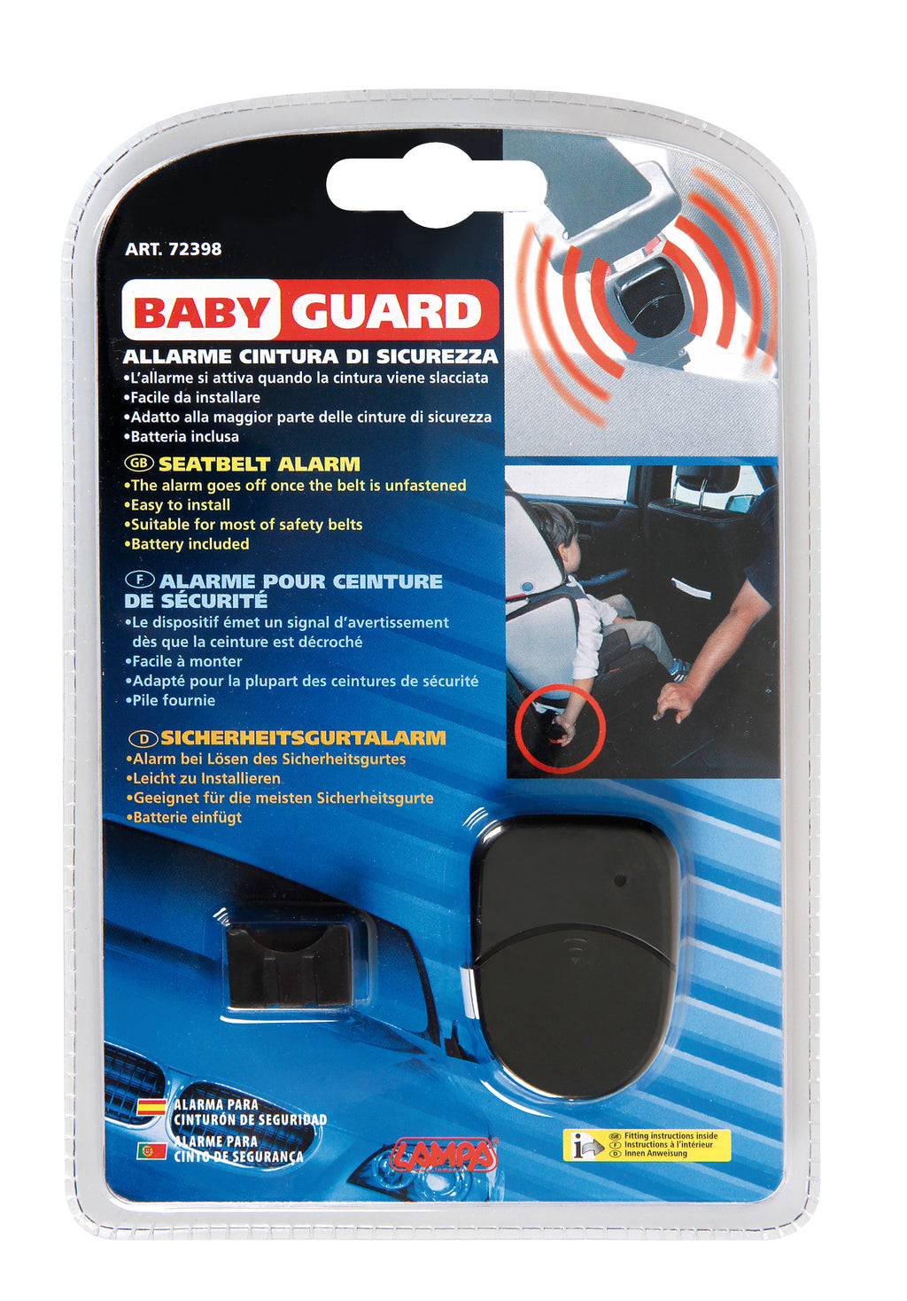 Baby Guard, allarme cintura di sicurezza
