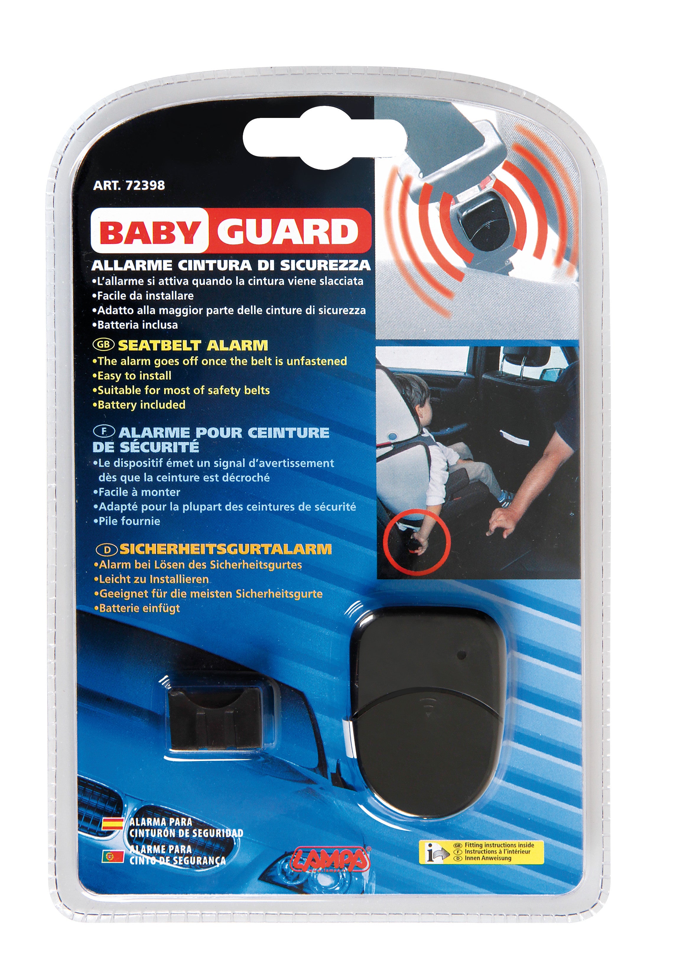 Baby Guard, allarme cintura di sicurezza
