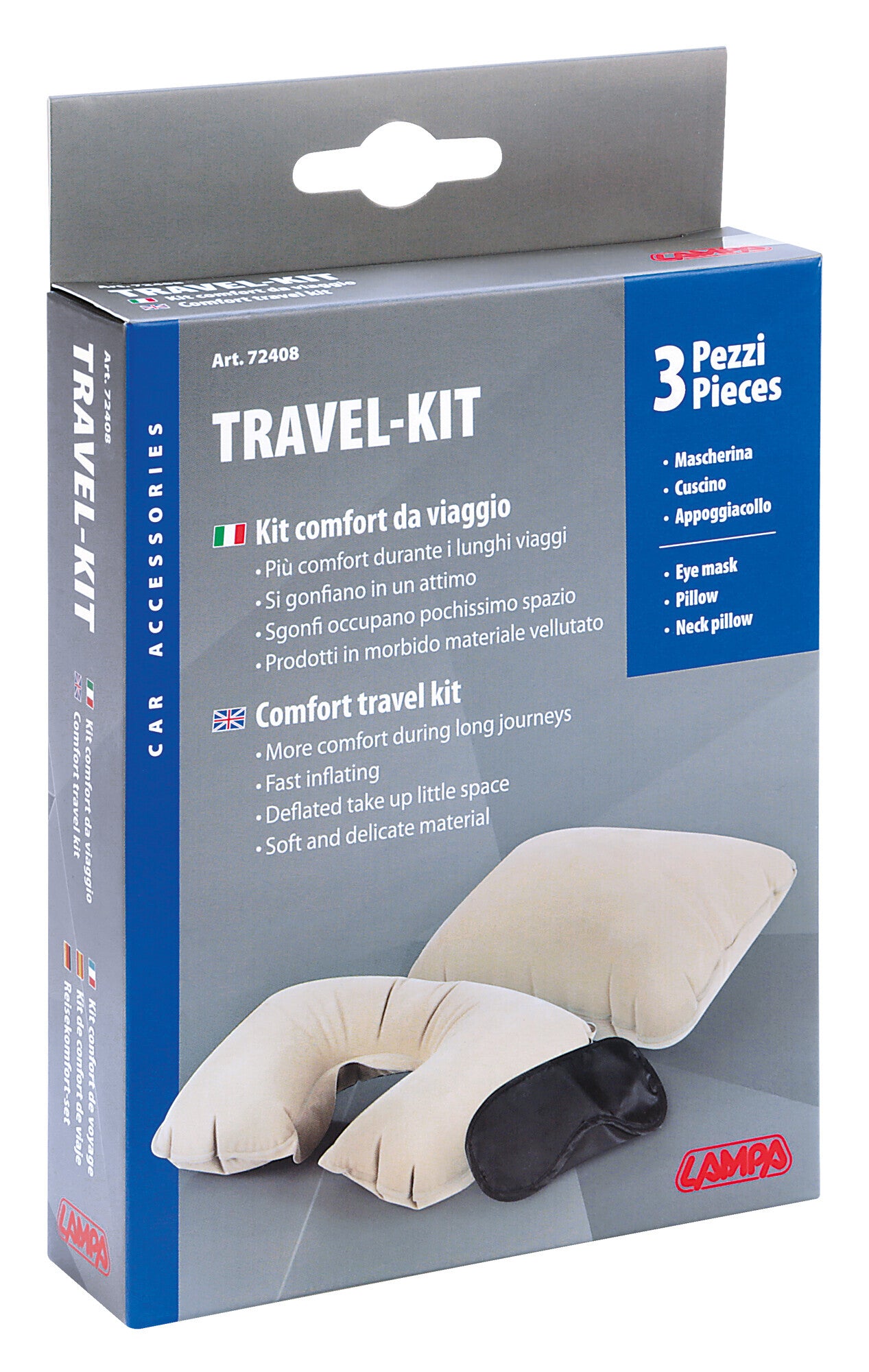 Travel-Kit 3 in 1, kit da viaggio