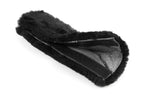 Cuscino avvolgicintura in vera pelliccia di montone - Nero