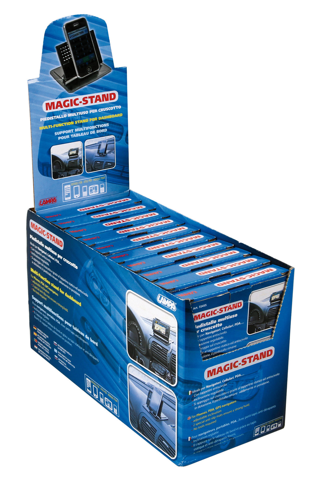 Magic-Stand, piedistallo multiuso per cruscotto