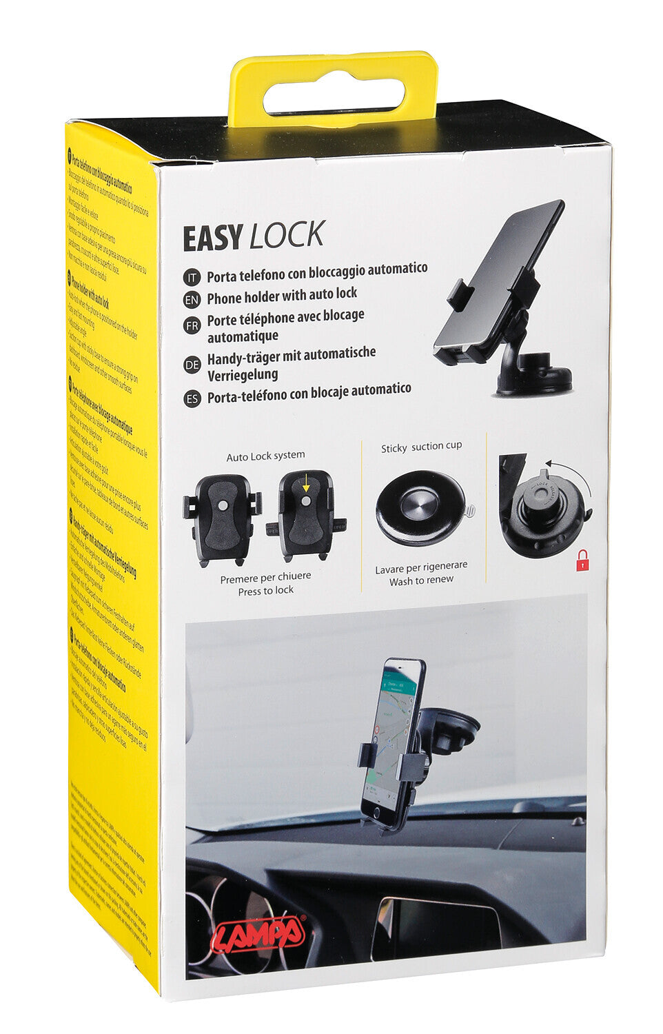 Easy-Lock, portatelefono con bloccaggio automatico