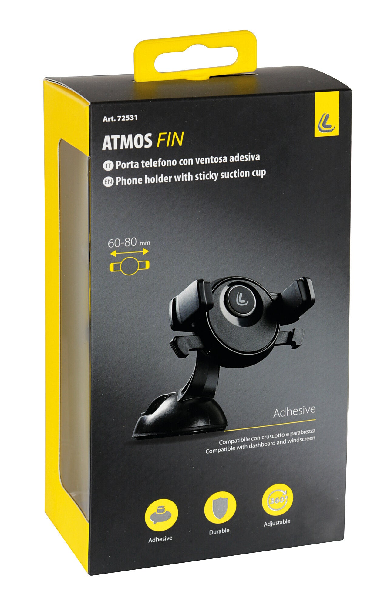 Atmos Fin, porta telefono con ventosa adesiva