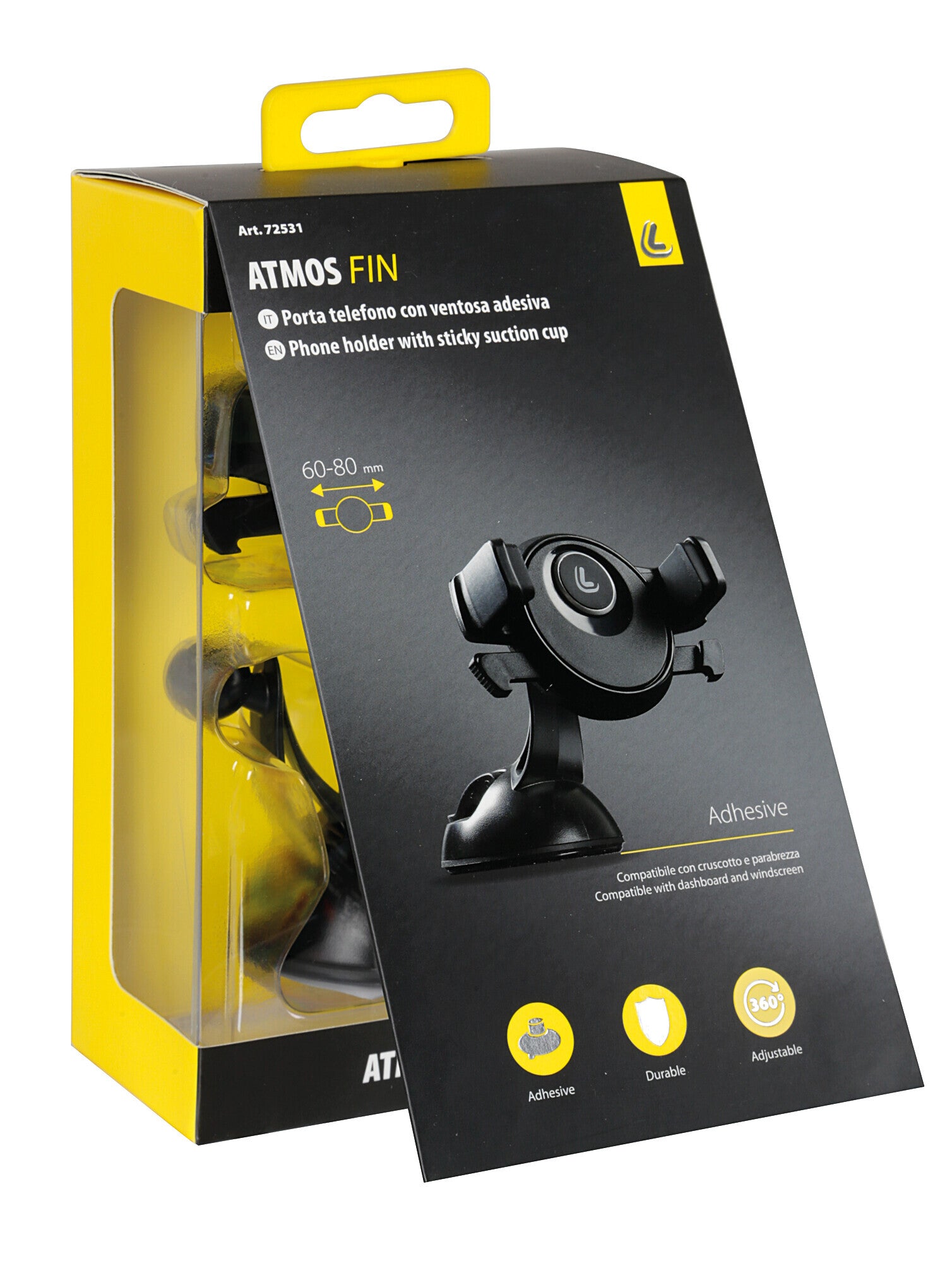 Atmos Fin, porta telefono con ventosa adesiva