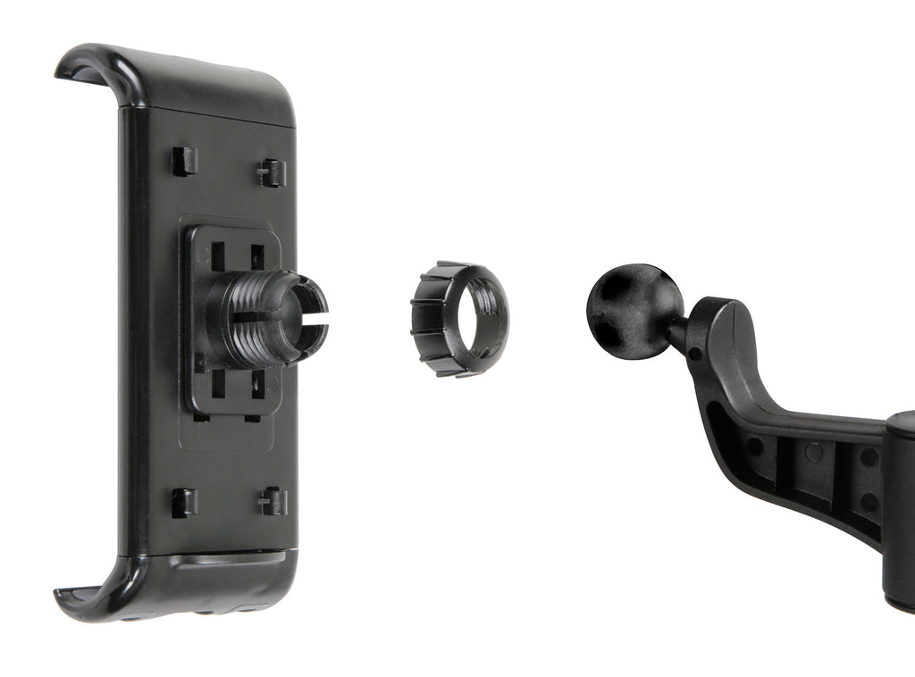 Polex Grip, porta telefono, phablet e tablet per asta poggiatesta