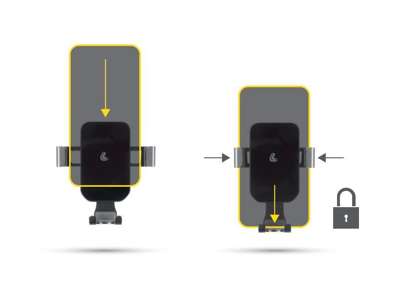 Graviton, porta telefono a clip