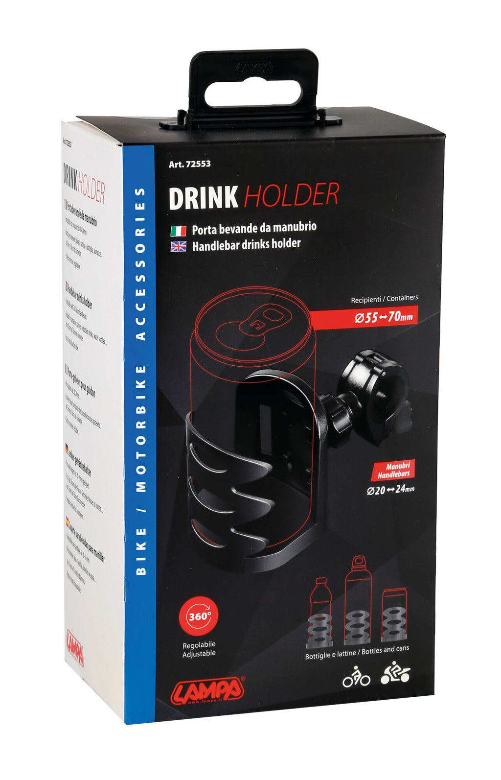 Drink-Holder, porta bevande da manubrio