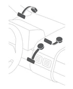 Snap Flex 2.0, porta telefono a clip con ventosa adesiva a basso profilo