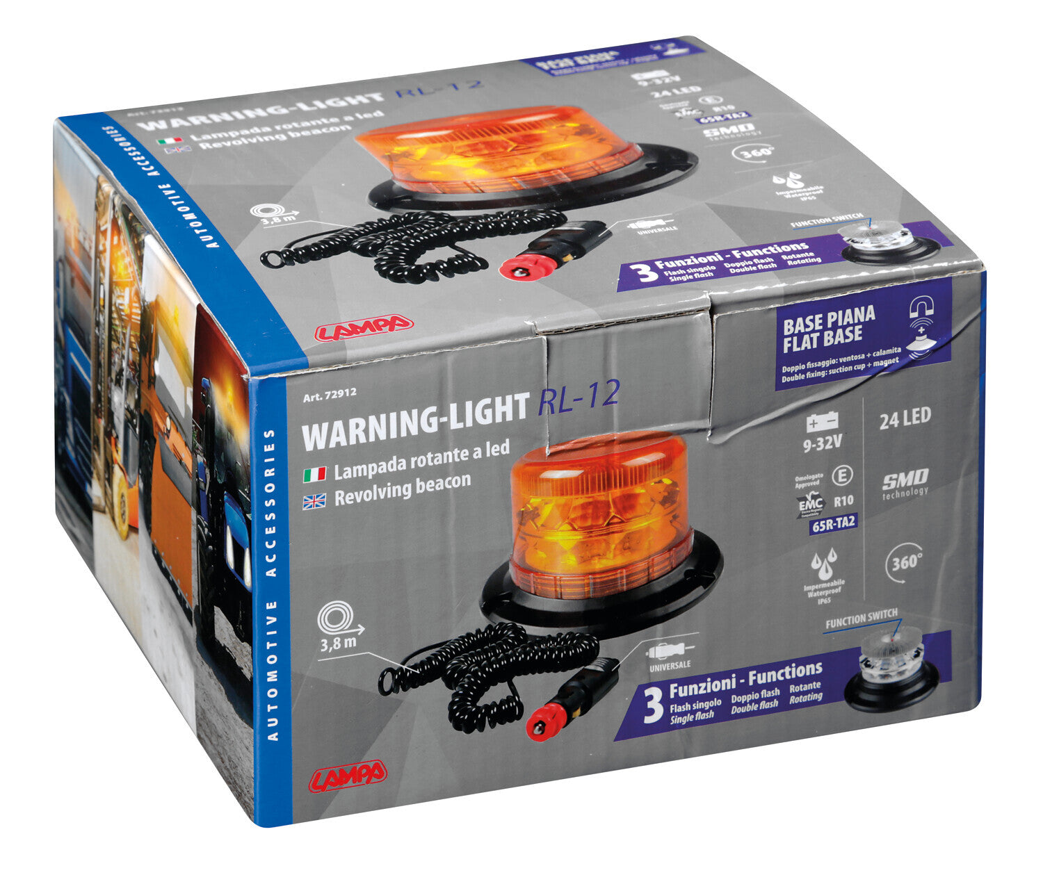 RL-12, luce di segnalazione a Led, 12/24V