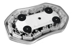 Barra lampeggiante arancio a 64 led, 10/30V - Base magnetica