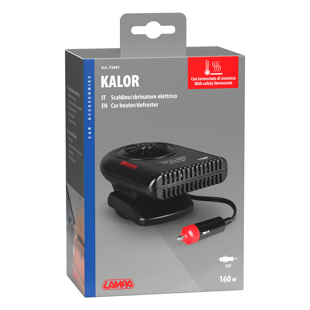 Kalor, scaldino / sbrinatore elettrico 12V, 160 W