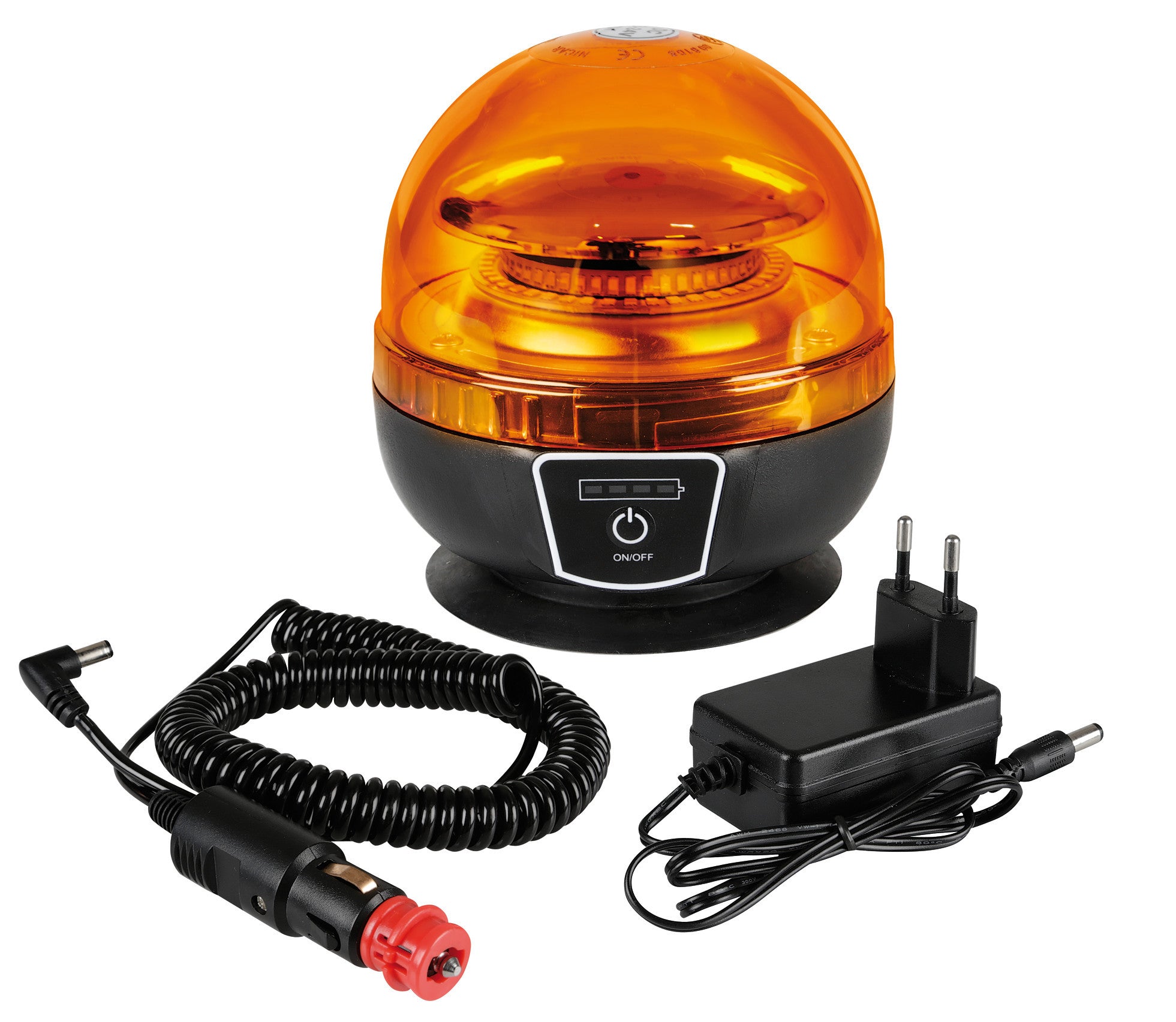 RL-16, luce di segnalazione a led, ricaricabile, 12/24V+230V