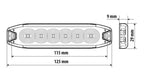 Luce di segnalazione multifunzione a 6 Led, 9/32V - Arancio