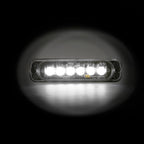 Luce strobo multifunzione - 6 Led - 12/24V - Bianco