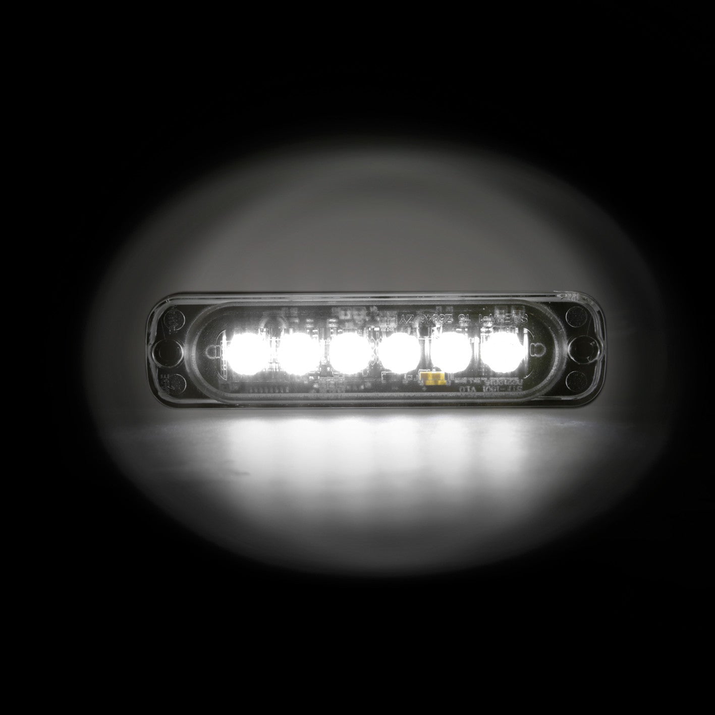 Luce strobo multifunzione - 6 Led - 12/24V - Bianco