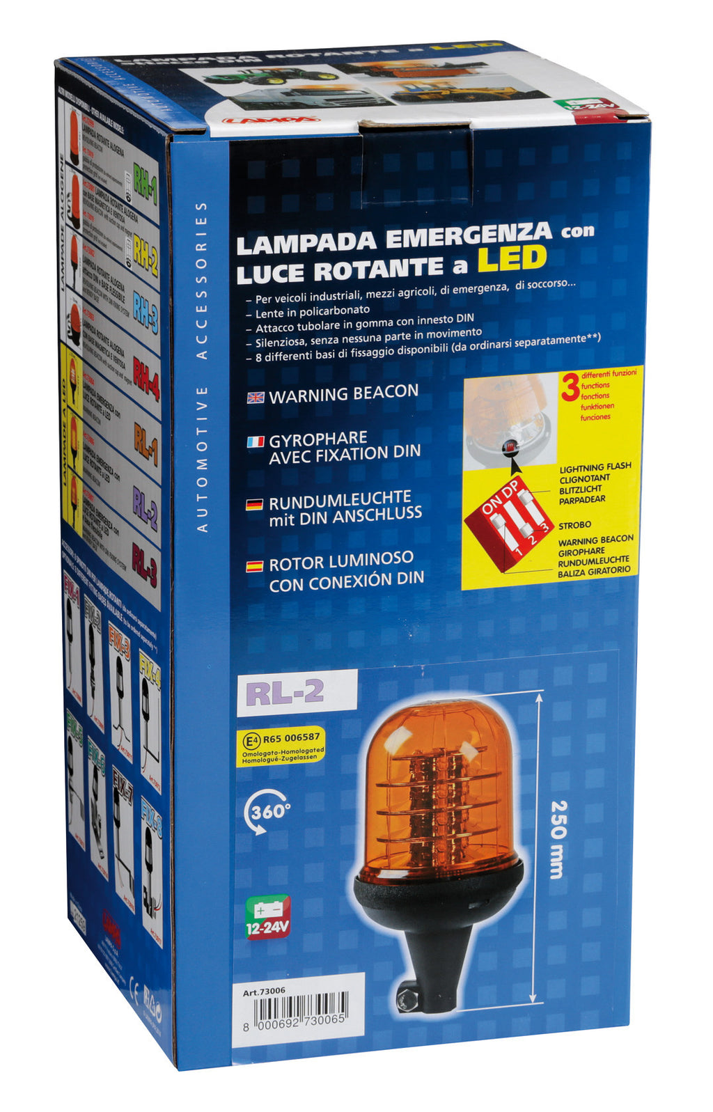 RL-2, luce di segnalazione a Led, 12/24V