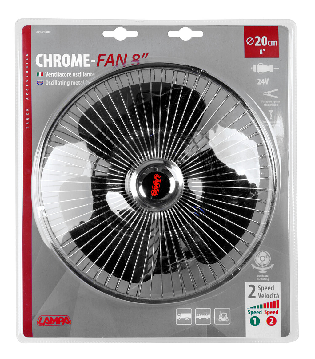 Chrome-Fan, ventilatore Ø 8" - 24V