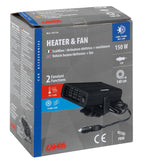 Heater & Fan, scaldino/sbrinatore e ventilatore - 12V - 150W