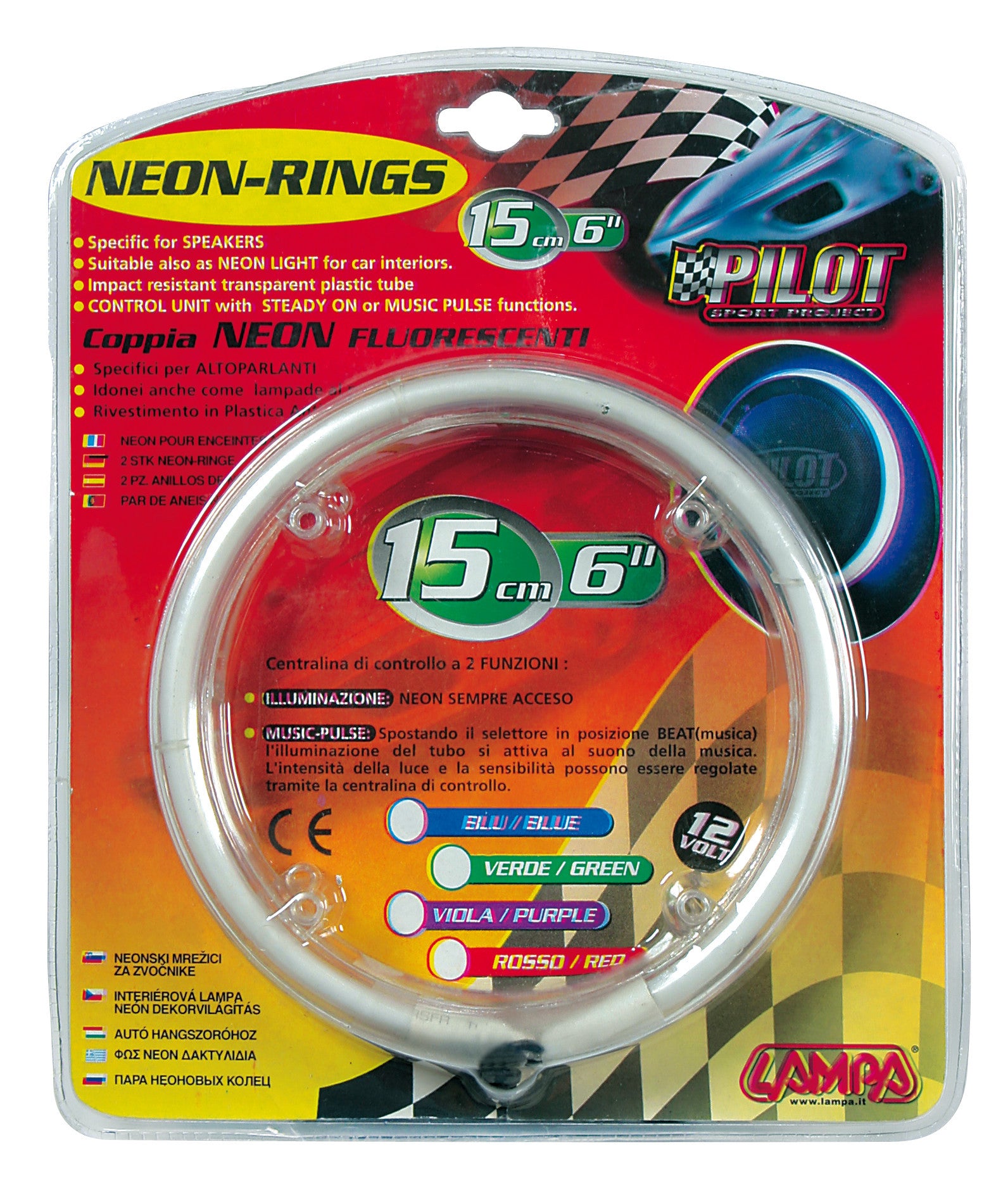NR-15, Neon Rings 12V - Ø 15 cm - Blu