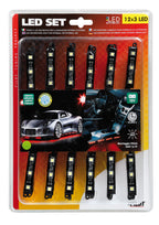Hyper-Led Set 12x3, strisce decorative a led - 12V - Rosso
