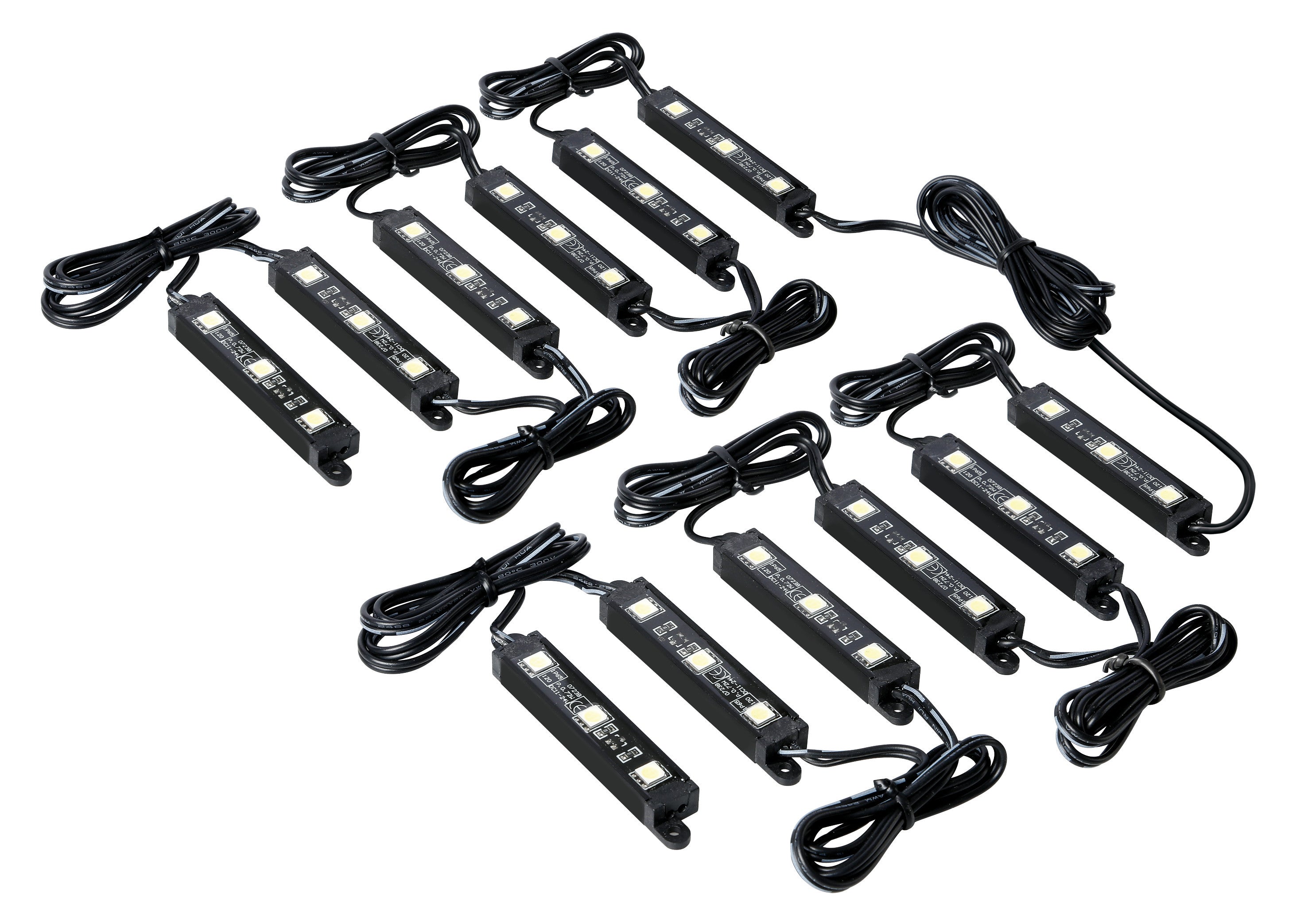 Hyper-Led Set 12x3, strisce decorative a led - 12V - Rosso