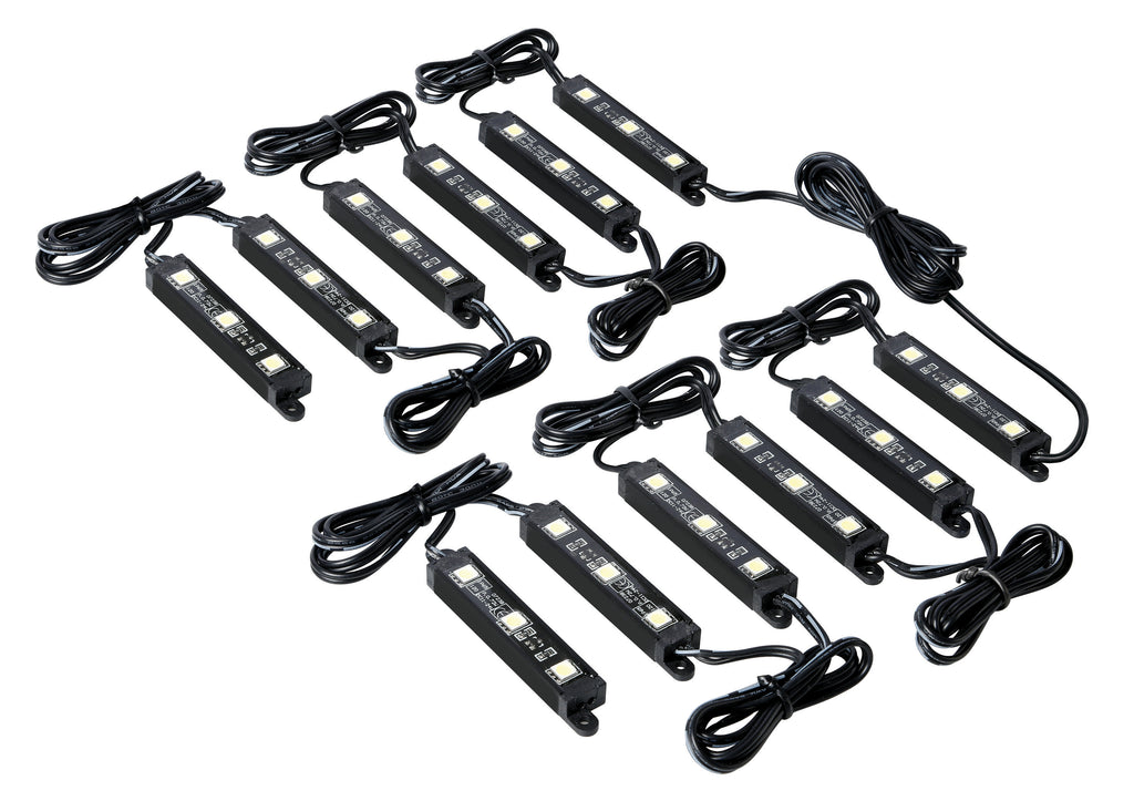 Hyper-Led Set 12x3, strisce decorative a led - 12V - Bianco