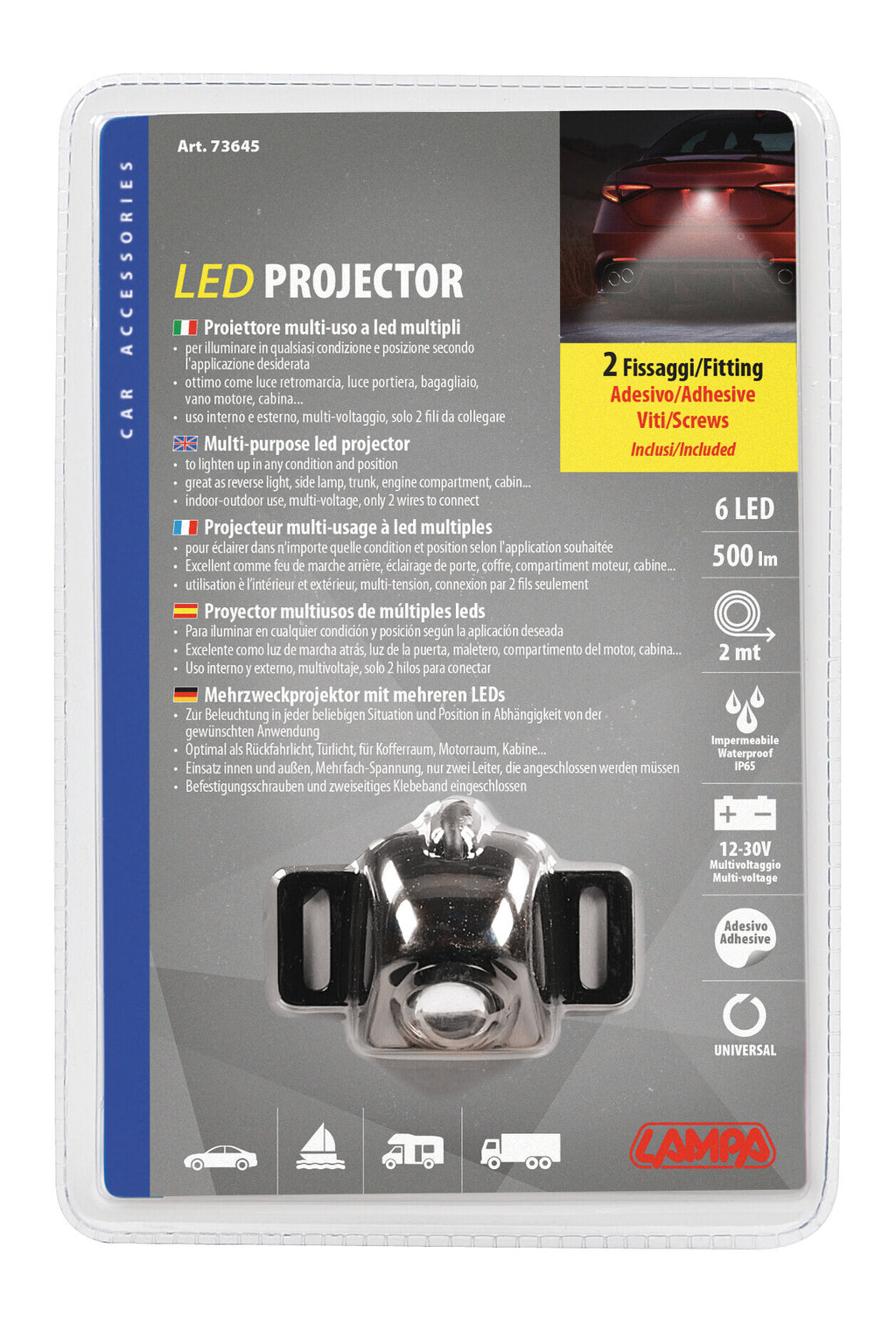 Proiettore multi-uso a led multipli - 12/30V