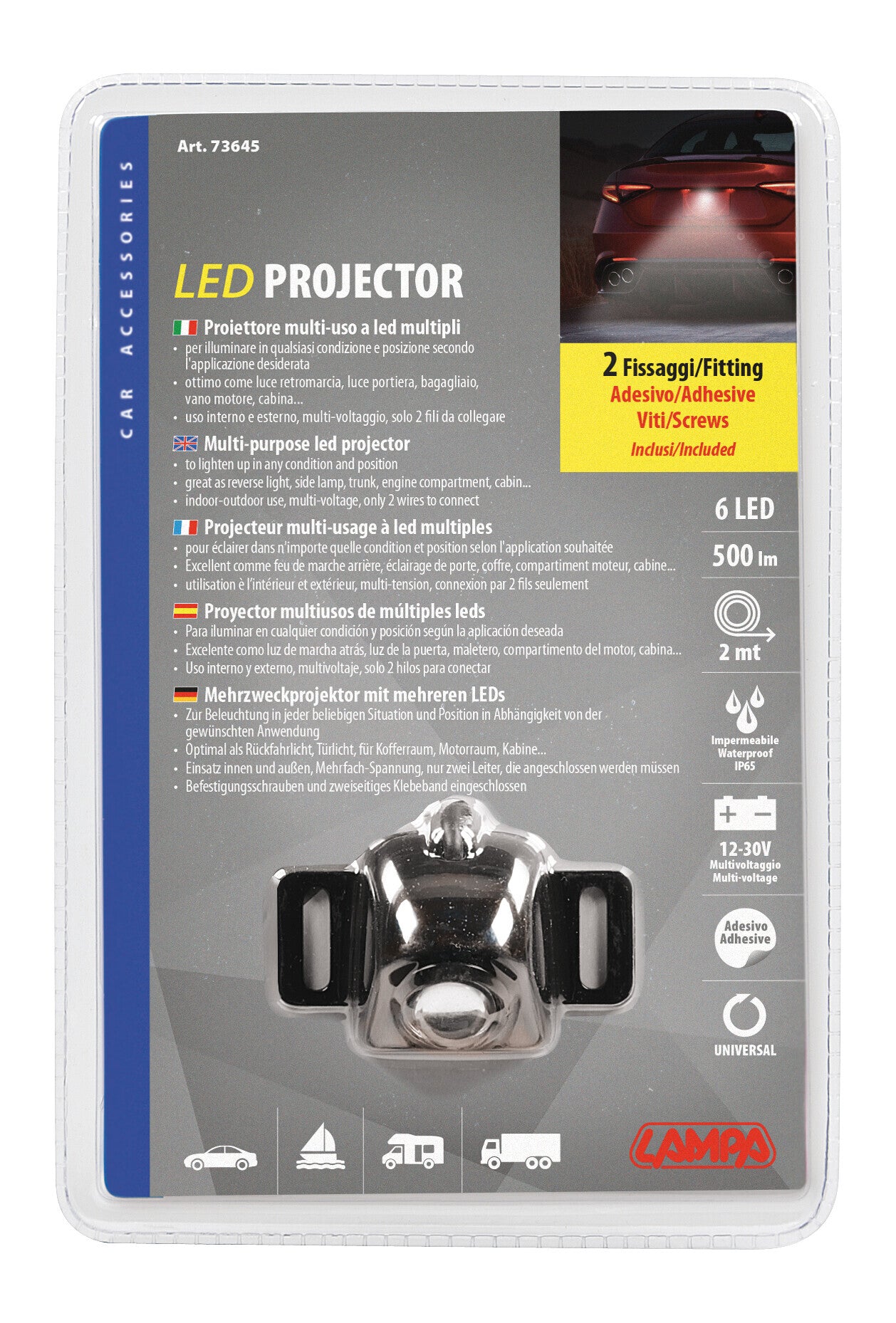 Proiettore multi-uso a led multipli - 12/30V